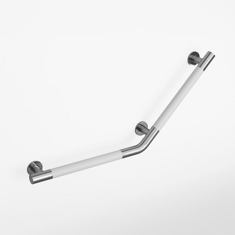 Auvergne 18" x 18" Angled Grab Bar in Matte White