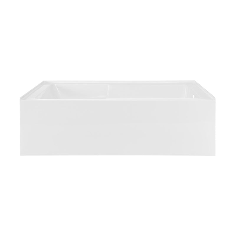 Voltaire 72" x 36" Right-Hand Drain Alcove Bathtub with Apron and Armrest