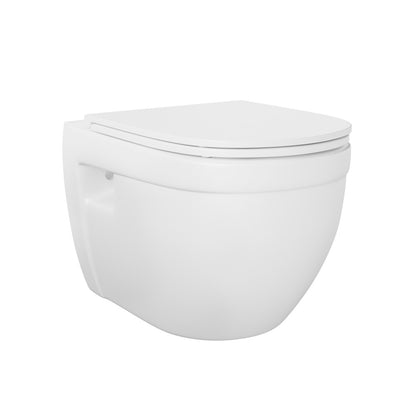 Ivy Wall-Hung Elongated Toilet Bowl Only in Matte White