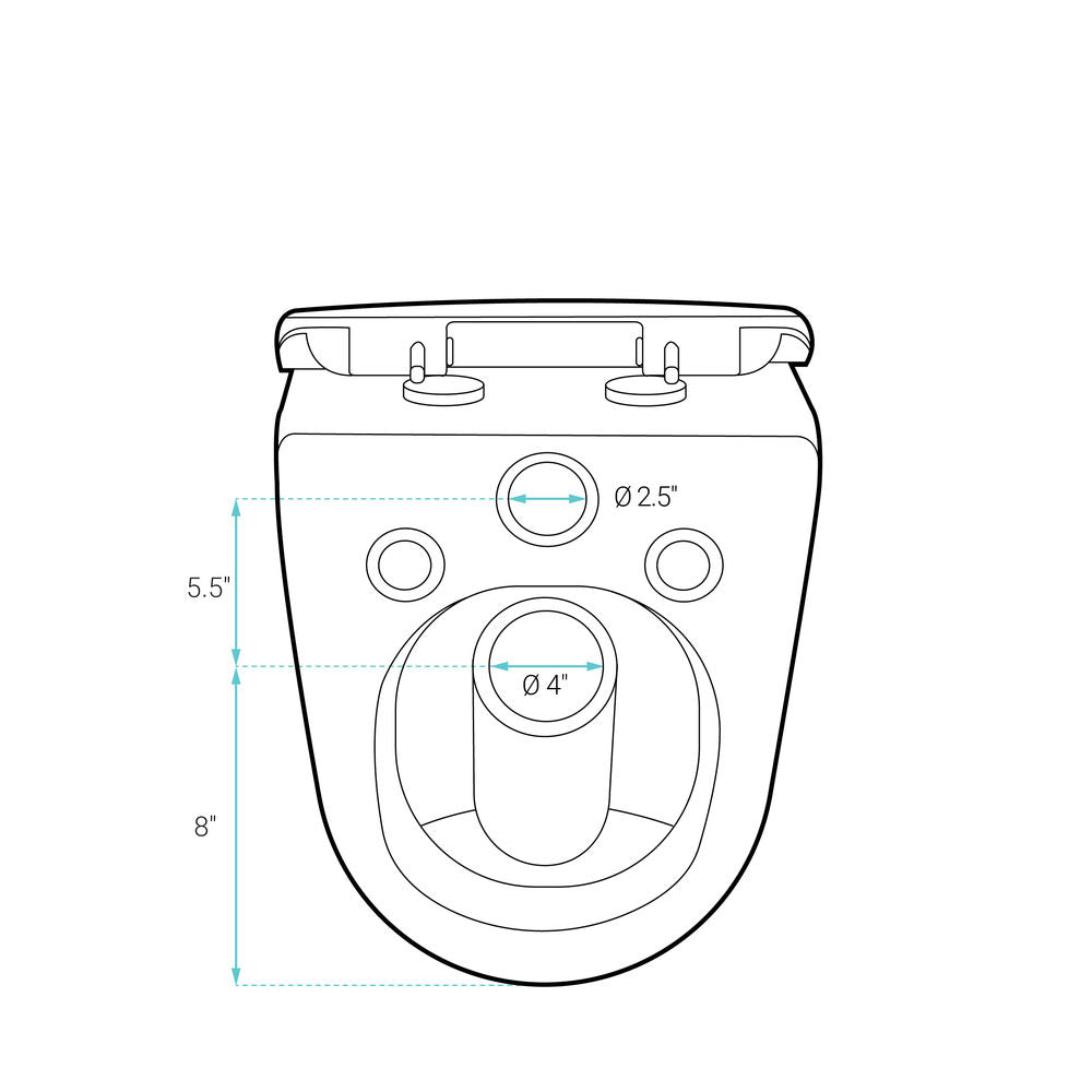 St. Tropez Wall-Hung Toilet Bowl Only in Matte White