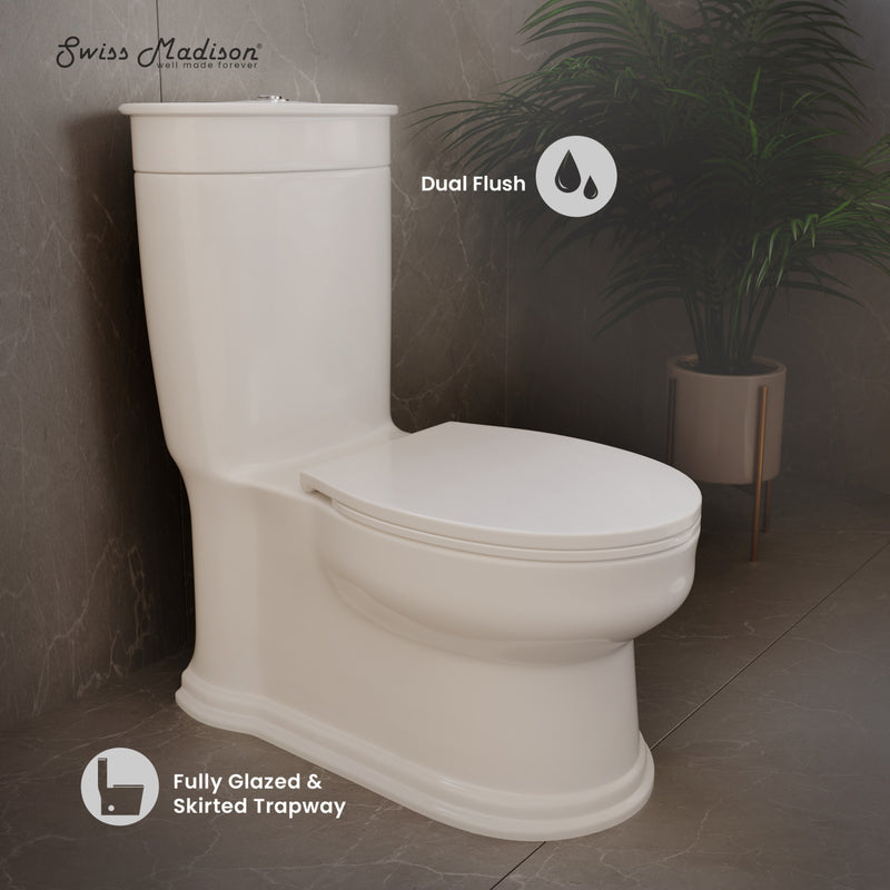 Santorini One-Piece Elongated Toilet Dual-Flush 1.1/1.6 gpf