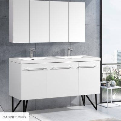 Annecy 60 Glossy White Bathroom Vanity Cabinet Only (SM-BV216)