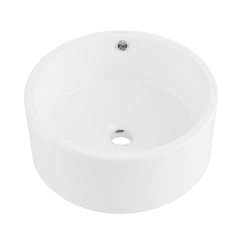 Monaco 16.5” Round Vessel Sink in Matte White