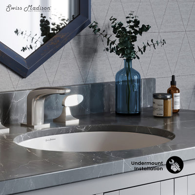 Plaisir 16.5 Oval Under-Mount Bathroom Sink