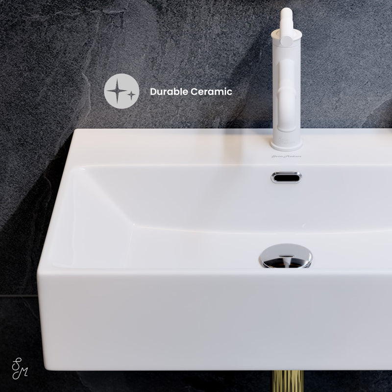 Claire 24" Rectangle Wall-Mount Bathroom Sink