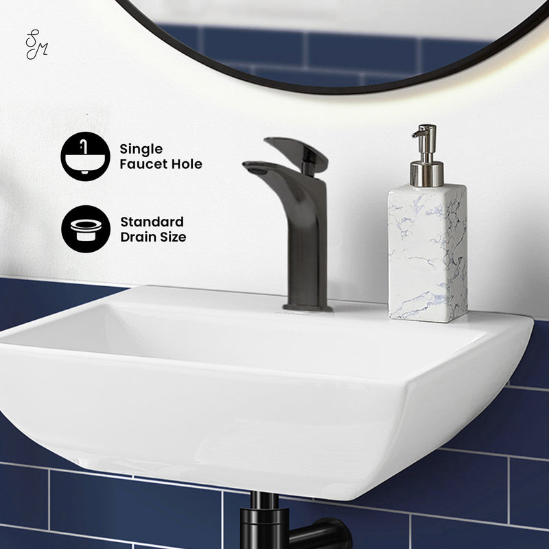 Sublime Compact Ceramic Wall Hung Sink