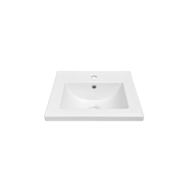 18" Ceramic Square Vanity Sink Top