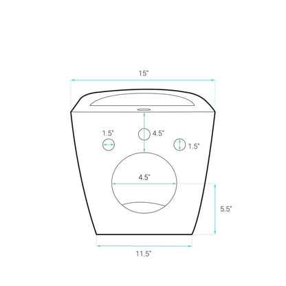 St. Tropez Wall Hung Bidet in Matte Black
