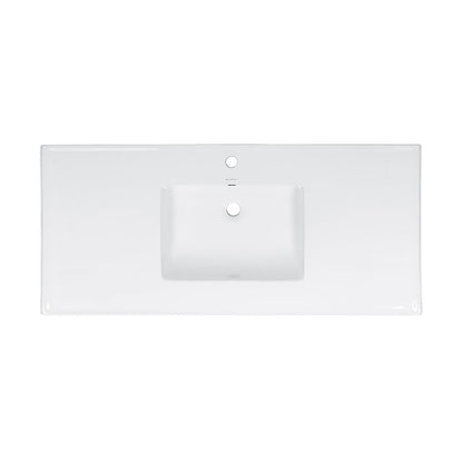 48" Vanity Sink Top in Glossy White