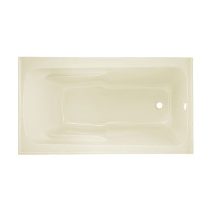 Voltaire 54" x 30" Right-Hand Drain Alcove Bathtub with Apron in Bisque