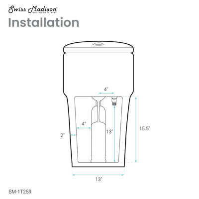 Arles One-Piece Elongated Toilet Vortex Dual-Flush 0.8/1.18 gpf