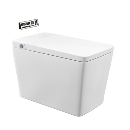 Concorde Smart One-Piece 1.28 GPF Single Top Flush Toilet in Glossy White