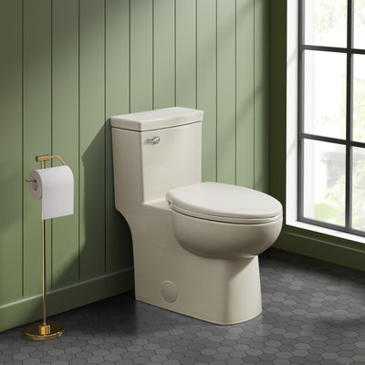 Classe One Piece Toilet with Front Flush Handle 1.28 gpf in Bisque