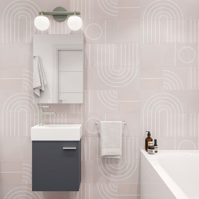 Colmer 18" Wall-Mounted Bathroom Vanity in Slate