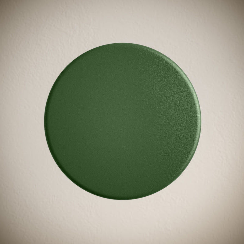 Lisse Concrete Bathroom Sink Non-Overflow Pop Up Drain in Matte Royal Green