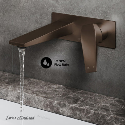 Voltaire Single-Handle, Wall-Mount, Bathroom Faucet in Oil Rubbed Bronze