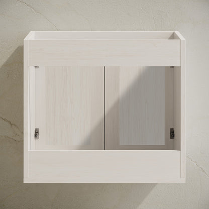 Classe 24" Wall-Mounted Bathroom Vanity in White Oak without Sink Top