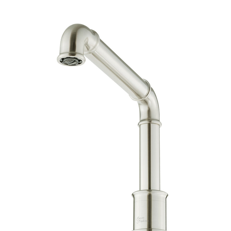 Avallon 8 in. Widespread, Sleek Handle, Bathroom Faucet in Brushed Nickel