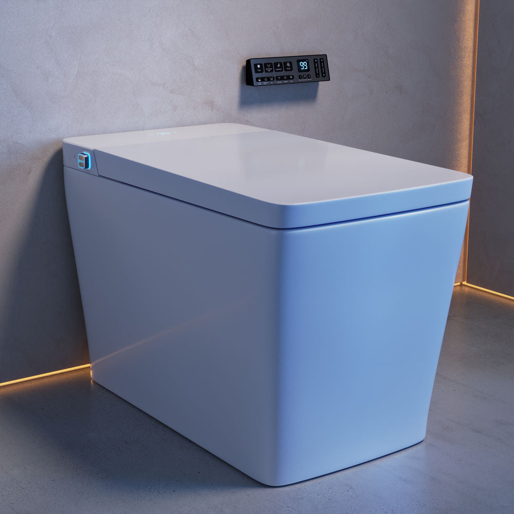 Concorde Smart One-Piece 1.28 GPF Single Top Flush Toilet in Glossy White