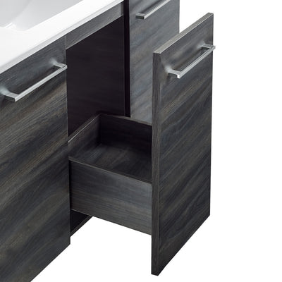 Annecy 36" Freestanding Bathroom Vanity in Black Walnut with Sink Top