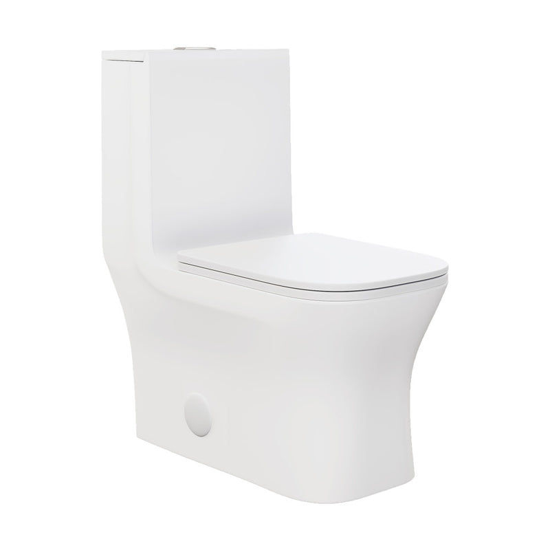 Concorde One Piece Square Toilet Dual Flush 1.1/1.6 gpf in Matte White