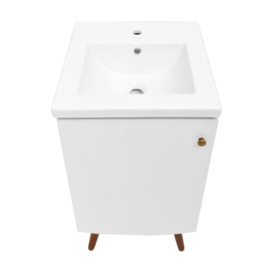 Manoir 18" Bathroom Vanity in White