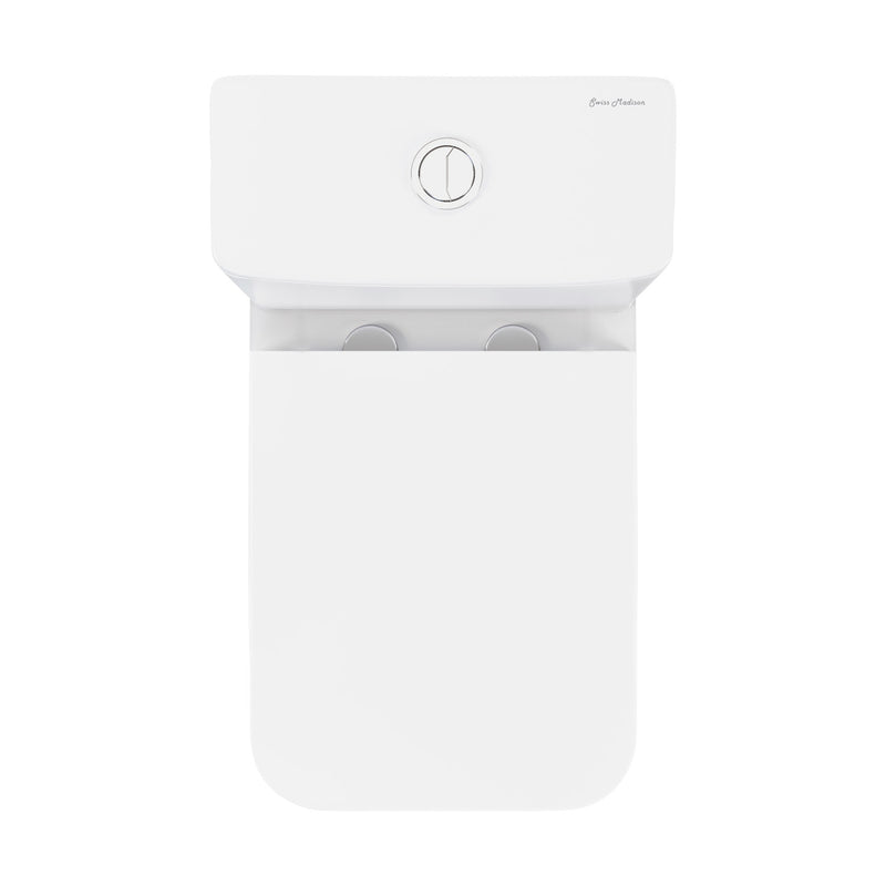 Carre One Piece Square Toilet Dual Flush 1.1/1.6 gpf in Matte White