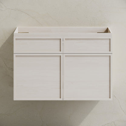 St. Tropez 30" Wall-Mounted Bathroom Vanity Cabinet without Top in White Oak
