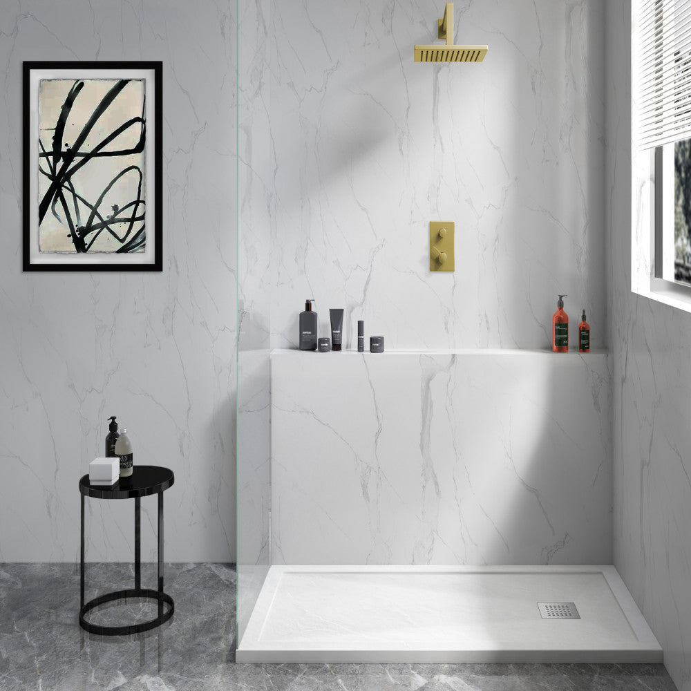 Terre B Series 48" x 32" Reversible Drain Shower Base