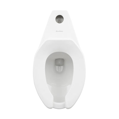 Sirene Floor-Mounted Commercial Elongated Top Flush Spud Flushometer Toilet Bowl