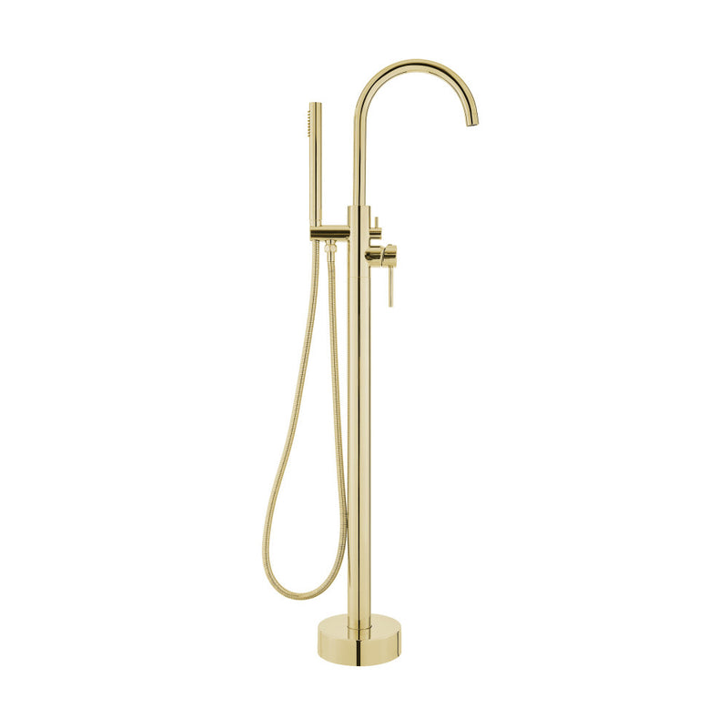 Ivy Freestanding Bathtub Faucet in Brushed Gold