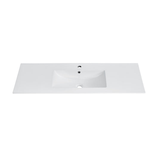 48" Vanity Sink Top in Glossy White