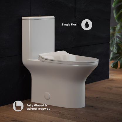 Cascade One-Piece Toilet Dual-Flush 0.8/1.28 gpf