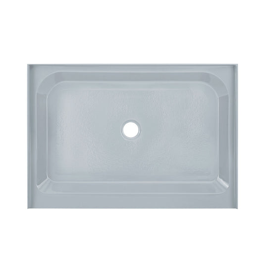 Voltaire 48" x 36" Single-Threshold, Center Drain, Shower Base in Gray