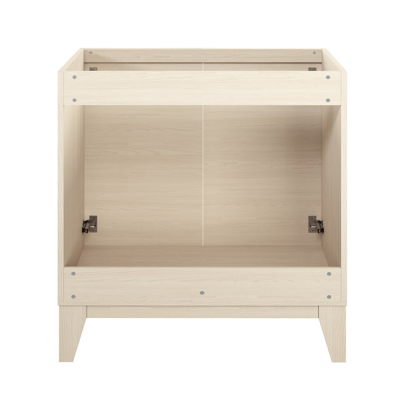 Cascade 30" Freestanding Bathroom Vanity Cabinet without Top in White Oak
