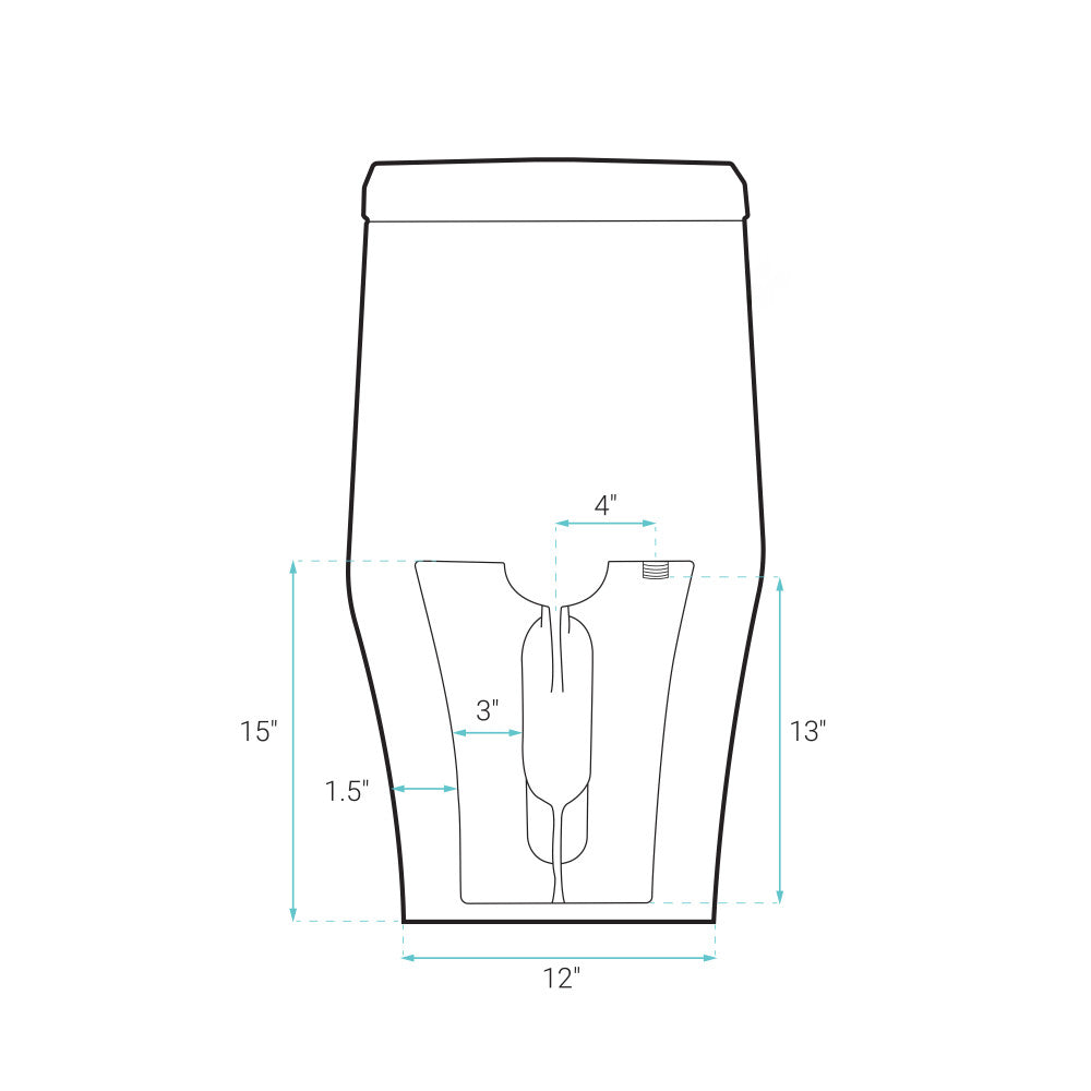 Ivy One-Piece Toilet, 10" Rough-in 1.1/1.6 gpf