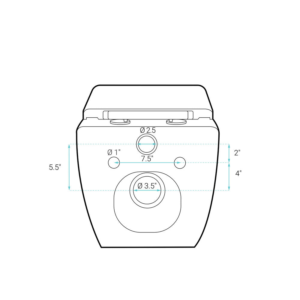 Concorde Wall-Hung Square Toilet Bowl