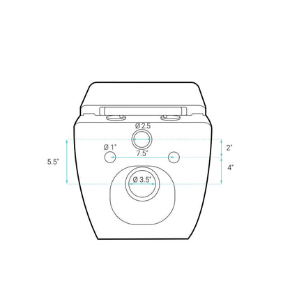 Concorde Wall-Hung Square Toilet Bowl