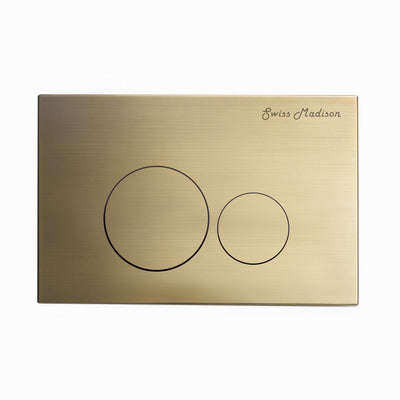 Calice Wall-Hung Toilet Bundle 0.8/1.6 GPF Dual Flush in Glossy White with White Flush Plate