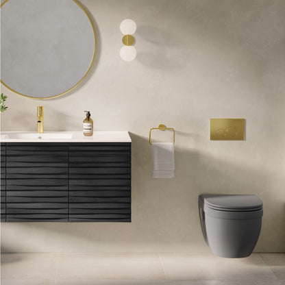 Ivy Wall-Hung Toilet Bowl Only in Matte Gray