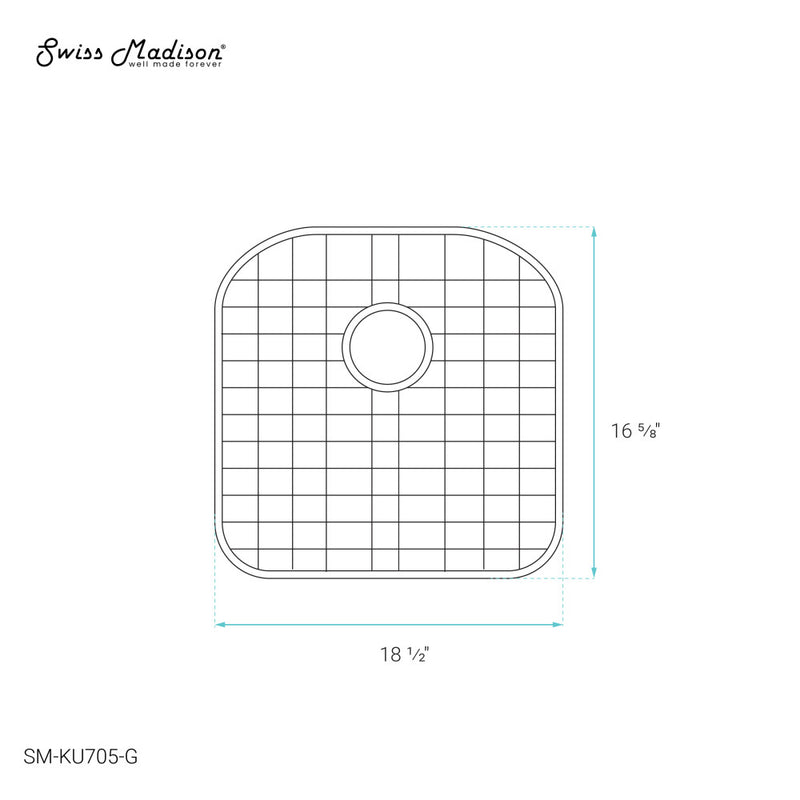 Stainless Steel Kitchen Sink Grid for 23 x 21 Sinks