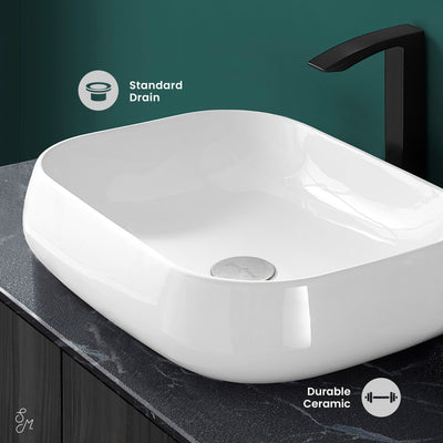 Chateau 22 Square Ceramic Vessel Sink