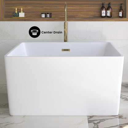 Voltaire 47" Square Freestanding Bathtub