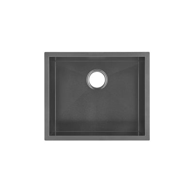 Tourner 21 x 18 Stainless Steel, Single Basin, Undermount Kitchen Sink,Black