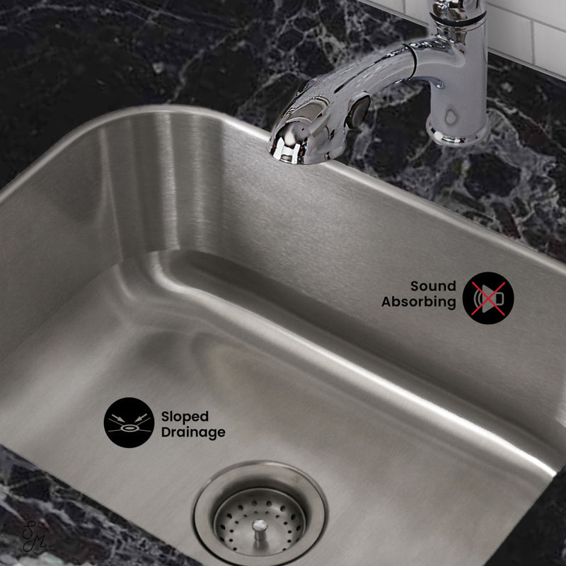 Toulouse 23 1/8 x 17 7/8 Stainless Steel, Single Basin, Undermount Kitchen Sink