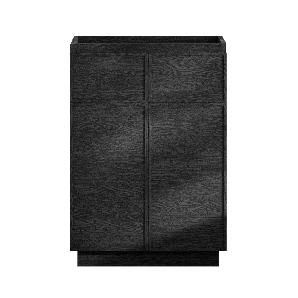 St. Tropez 24" Freestanding Bathroom Vanity Cabinet without Top in Black Oak