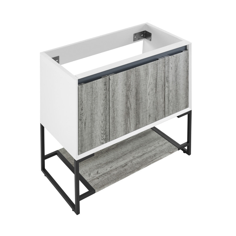 Marseille 36" Bathroom Vanity in Oak - Cabinet Only