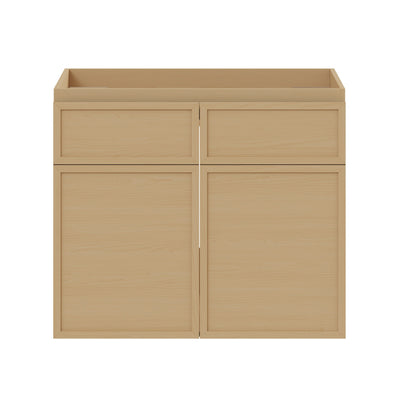 St. Tropez 24" Wall-Mounted Bathroom Vanity Cabinet without Top in Natural Oak