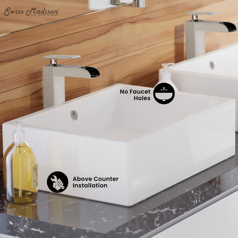 Voltaire 17 Rectangle Ceramic Vessel Sink