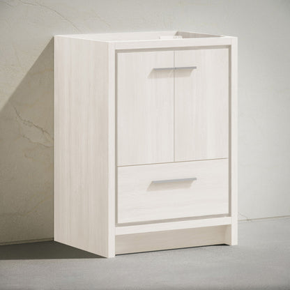 Virage 30" Freestanding Bathroom Vanity in White Oak without Sink Top